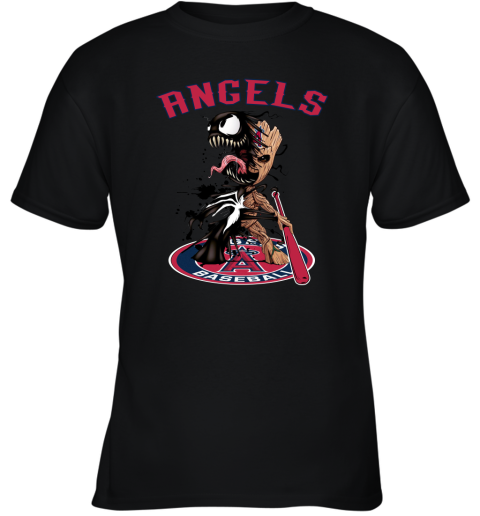 Youth Black Los Angeles Angels MLB T-Shirt