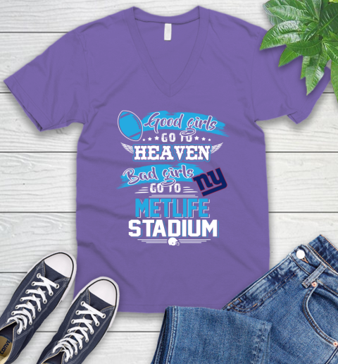 New York Giants NFL Bad Girls Go To Metlife Stadium Shirt V-Neck T-Shirt 8