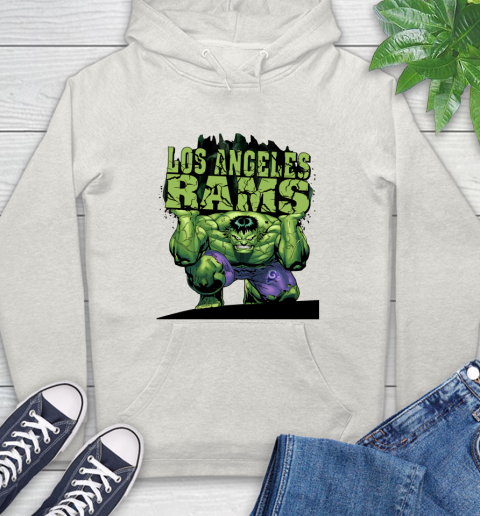 Los Angeles Rams NFL Football Incredible Hulk Marvel Avengers Sports Hoodie 12