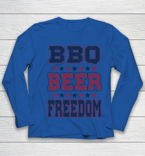BBQ Beer Freedom Youth Long Sleeve 9
