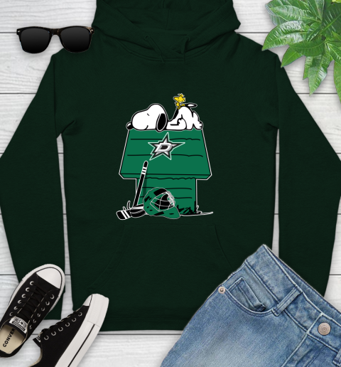 Dallas Stars NHL Hockey Snoopy Woodstock The Peanuts Movie Youth Hoodie 13