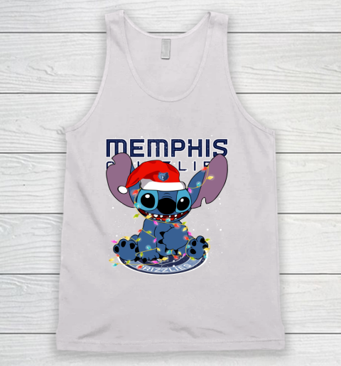 Memphis Grizzlies NBA noel stitch Basketball Christmas Tank Top