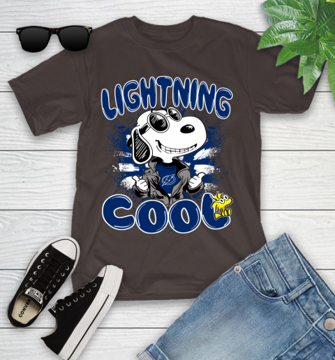 NHL Hockey Tampa Bay Lightning Cool Snoopy Shirt Youth T-Shirt 6