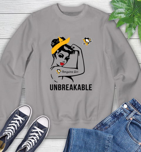 NHL Pittsburgh Penguins Girl Unbreakable Hockey Sports Sweatshirt 3