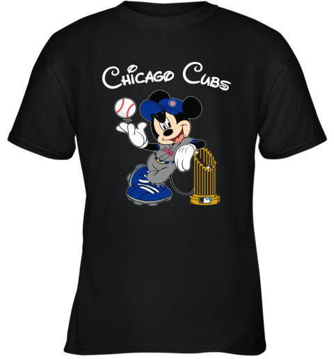 Chicago Cubs Mickey Taking The Trophy MLB 2019 Youth T-Shirt