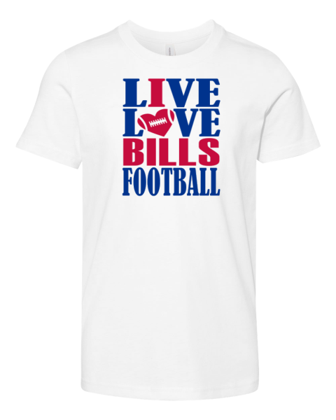 Live Love Buffalo Bills Football Premium Youth T-shirt