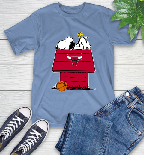 Chicago Bulls NBA Basketball Snoopy Woodstock The Peanuts Movie T-Shirt 11