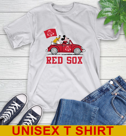 MLB Baseball Boston Red Sox Pluto Mickey Driving Disney Shirt T-Shirt 12