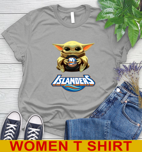 NHL Hockey New York Islanders Star Wars Baby Yoda Shirt 99