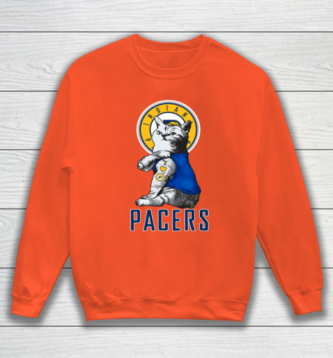 NBA Basketball My Cat Loves Indiana Pacers Sweatshirt 3