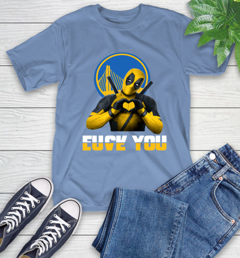 NBA Golden State Warriors Deadpool Love You Fuck You Basketball Sports T-Shirt 12