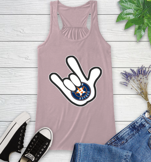 Houston Astros MLB Baseball Mickey Rock Hand Disney Racerback Tank 11