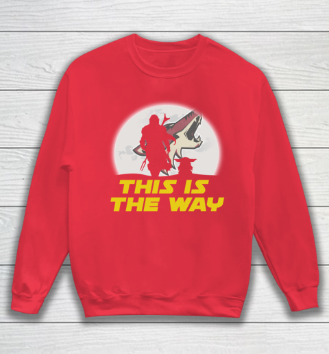 Arizona Coyotes NHL Ice Hockey Star Wars Yoda And Mandalorian This Is The Way Sweatshirt 7