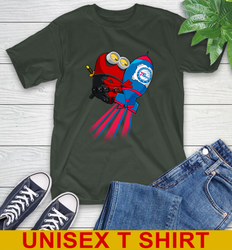 NBA Basketball Philadelphia 76ers Deadpool Minion Marvel Shirt T-Shirt 6