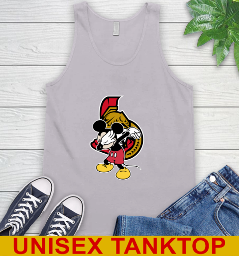 Ottawa Senators NHL Hockey Dabbing Mickey Disney Sports Tank Top 4