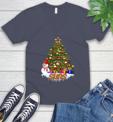 Phoenix Suns Merry Christmas NBA Basketball Sports V-Neck T-Shirt 8