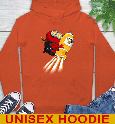 NHL Hockey Pittsburgh Penguins Deadpool Minion Marvel Shirt Hoodie 4
