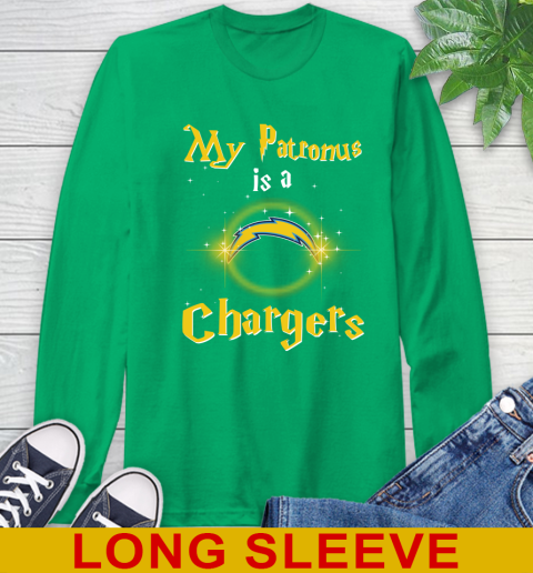 NFL Football Harry Potter My Patronus Is A Los Angeles Chargers Long Sleeve T-Shirt 8