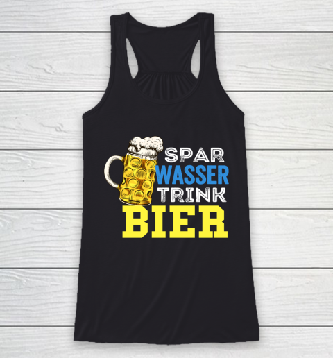 Beer Lover Funny Shirt Save Water Drink Beer Drink Alcohol Drink Party Saying Racerback Tank