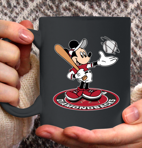 MLB Baseball Arizona Diamondbacks Cheerful Mickey Disney Shirt Ceramic Mug 11oz