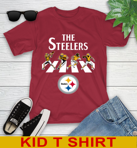 NFL Football Pittsburgh Steelers The Beatles Rock Band Shirt Youth T-Shirt 12