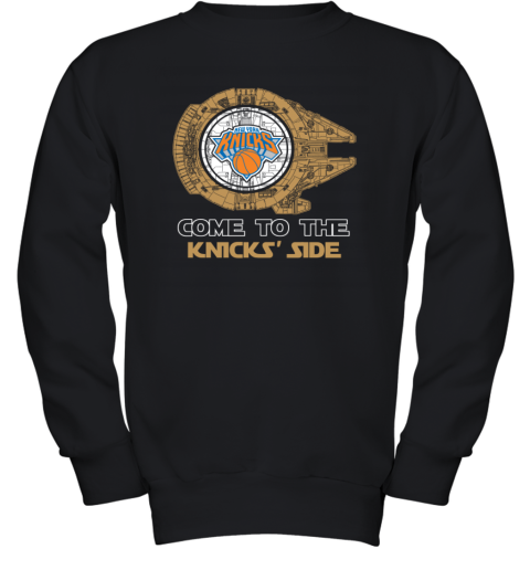 NBA Come To The New York Knicks Side Star Wars Basketball Sports Youth Sweatshirt