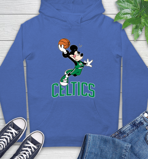 NBA Basketball Boston Celtics Cheerful Mickey Mouse Shirt Hoodie 9