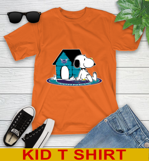 NBA Basketball Charlotte Hornets Snoopy The Peanuts Movie Shirt Youth T-Shirt 7