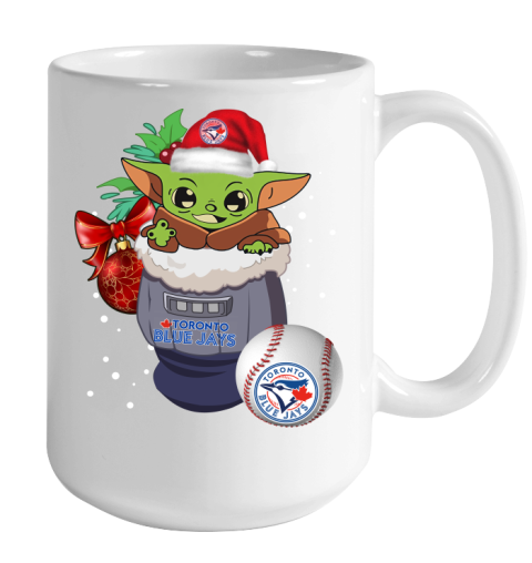 Toronto Blue Jays Christmas Baby Yoda Star Wars Funny Happy MLB Color Changing Mug 15oz 2