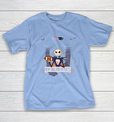 NFL New England Patriots Football Jack Skellington Halloween T-Shirt 10