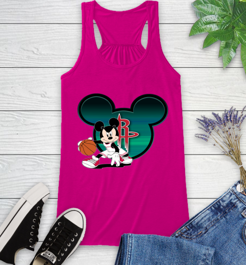 NBA Houston Rockets Mickey Mouse Disney Basketball Racerback Tank 8