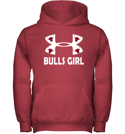 NBA Chicago Bulls Girl Under Armour Basketball Sports yZ5BrVLzTGz youth hoodie 43 95 151514 front red
