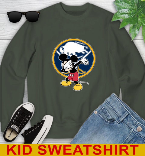 Buffalo Sabres NHL Hockey Dabbing Mickey Disney Sports Youth Sweatshirt 9