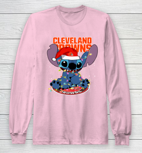 Cleveland Browns NFL Football noel stitch Christmas Long Sleeve T-Shirt 6