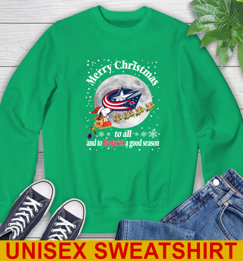 Columbus Blue Jackets Merry Christmas To All And To Blue Jackets A Good Season NHL Hockey Sports Sweatshirt 8