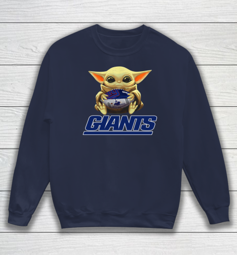 NFL Football New York Giants Baby Yoda Star Wars Sweatshirt 3