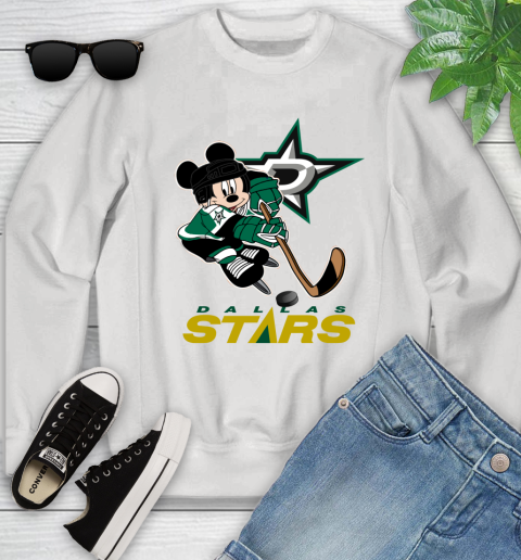NHL Dallas Stars Mickey Mouse Disney Hockey T Shirt Youth Sweatshirt
