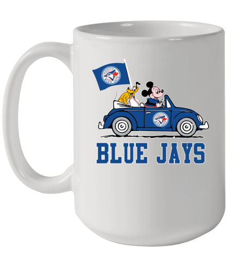 MLB Baseball Toronto Blue Jays Pluto Mickey Driving Disney Shirt Ceramic Mug 15oz