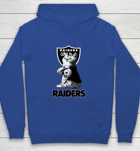 NFL Football My Cat Loves Oakland Raiders Youth Hoodie 6