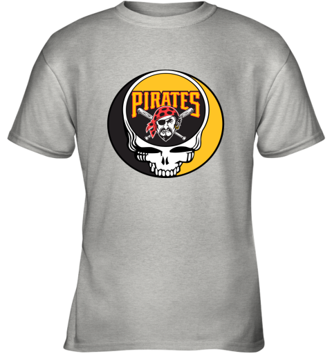 Pittsburgh Pirates The Grateful Dead Baseball Mlb Mashup Youth T-Shirt 