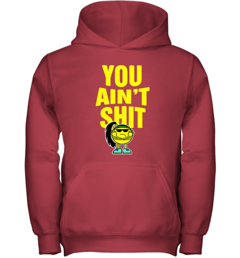 wank bayley you aint shit its bayley bitch wwe shirts youth hoodie 43 front red