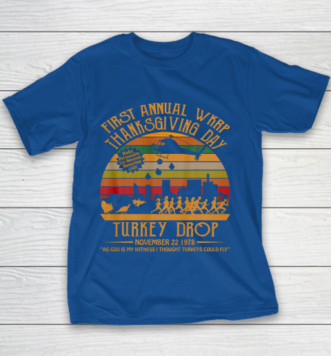 WKRP Thanksgiving Day Turkey Drop Youth T-Shirt 6