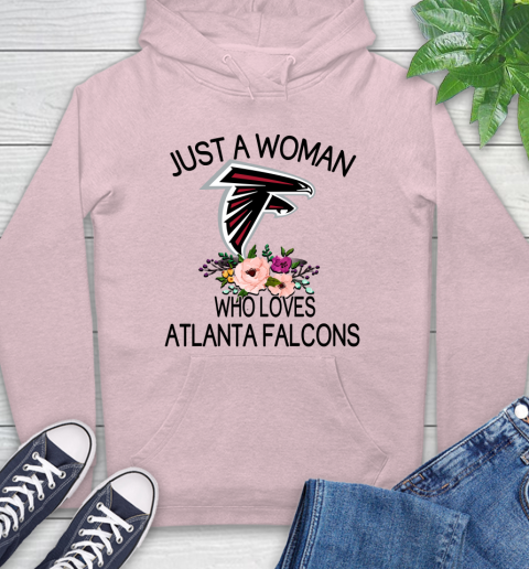 NFL Just A Woman Who Loves Atlanta Falcons Football Sports Hoodie 7