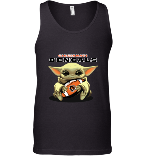 Baby Yoda Loves The Cincinnati Bengals Star Wars NFL Tank Top
