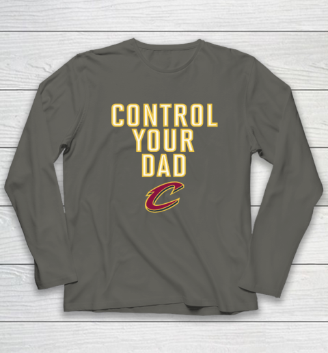 Cleveland Cavaliers Control Your Dad Long Sleeve T-Shirt 4