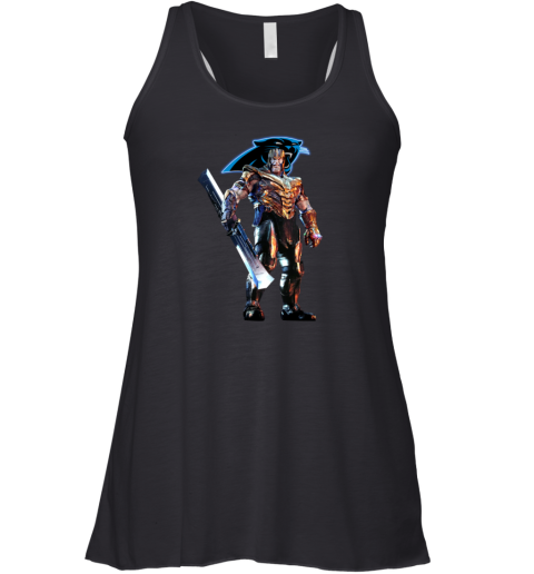 NFL Thanos Marvel Avengers Endgame Football Carolina Panthers Racerback Tank