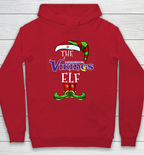 Minnesota Vikings Christmas ELF Funny NFL Hoodie 7