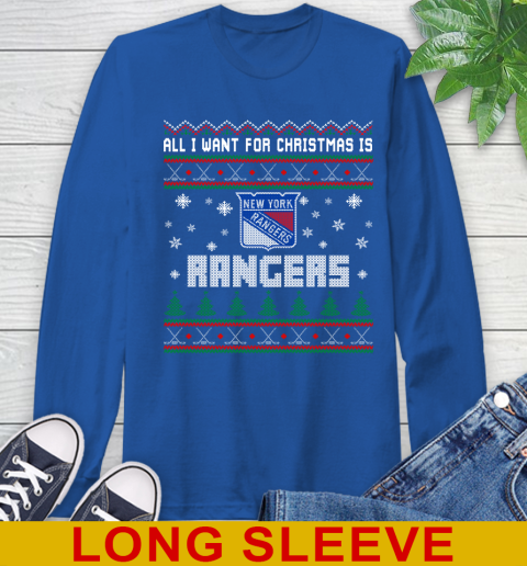 New York Rangers NHL Hockey All I Want For Christmas Is My Team Sports 65