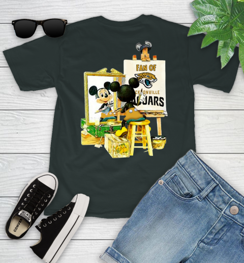 NFL Football Jacksonville Jaguars Mickey Drawing Shirt 98