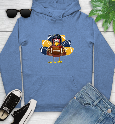 San Diego Chargers Turkey Thanksgiving Day Youth Hoodie 12